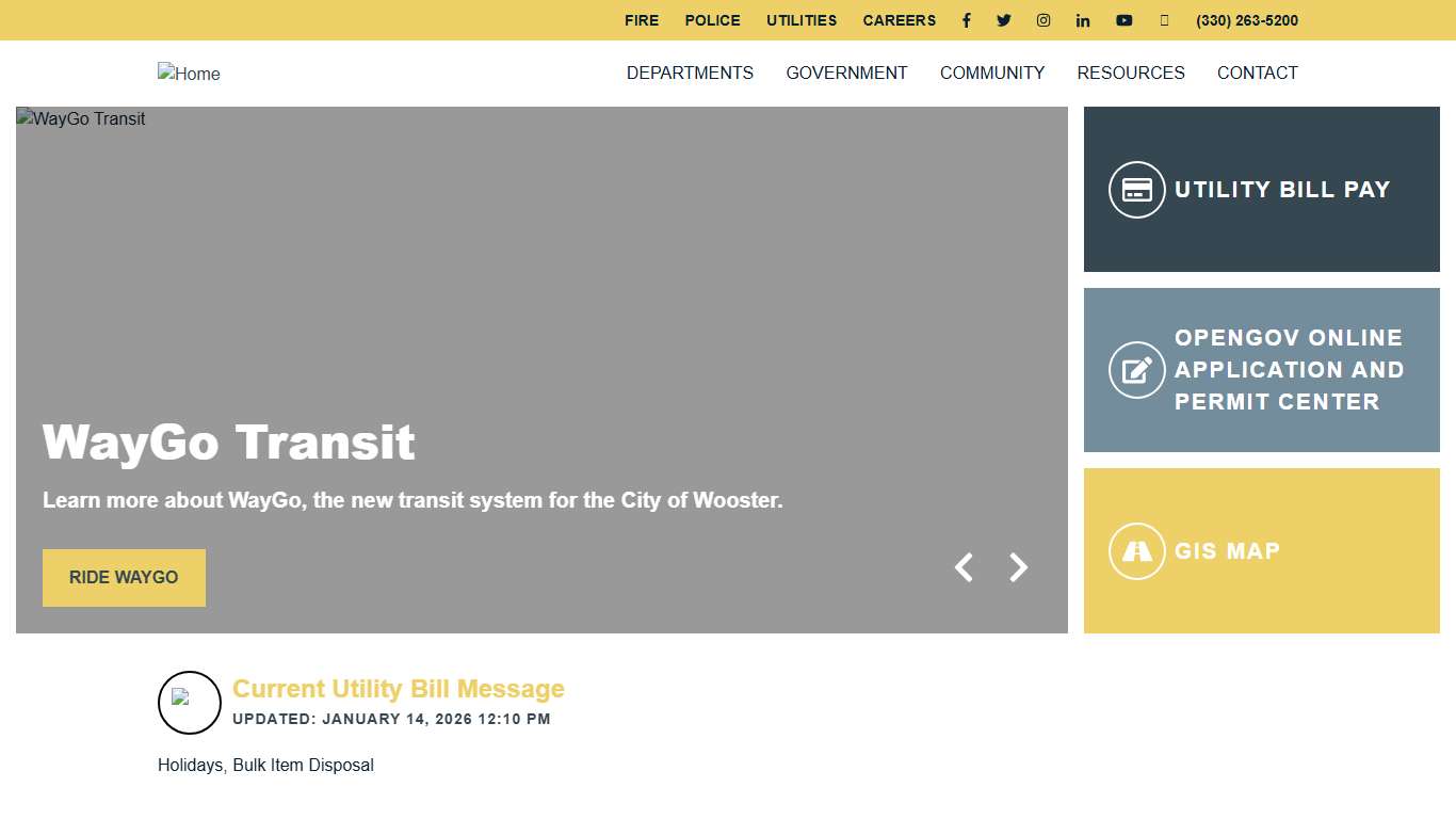 City of Wooster Ohio Proudly Serving Our Community Since 1808